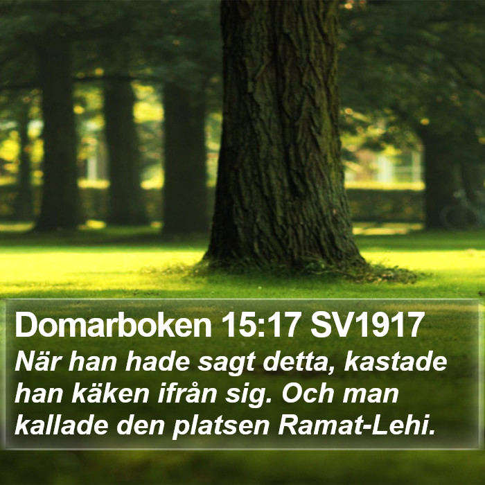 Domarboken 15:17 SV1917 Bible Study