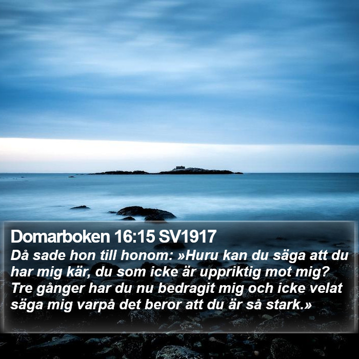 Domarboken 16:15 SV1917 Bible Study