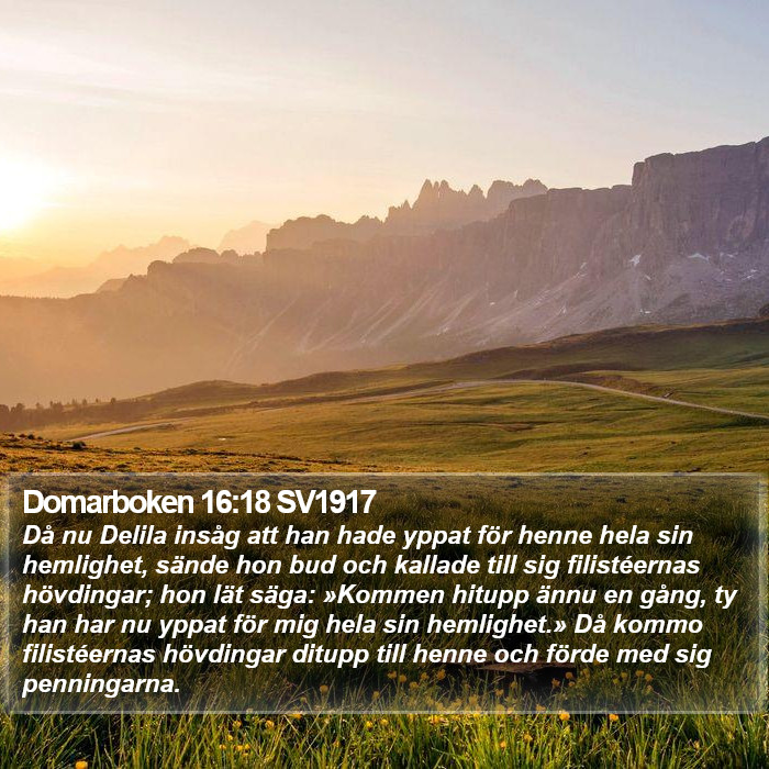 Domarboken 16:18 SV1917 Bible Study