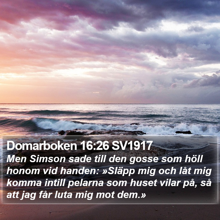 Domarboken 16:26 SV1917 Bible Study