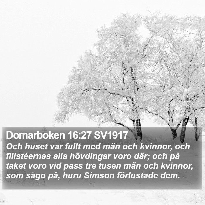 Domarboken 16:27 SV1917 Bible Study