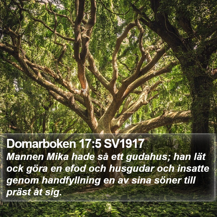 Domarboken 17:5 SV1917 Bible Study