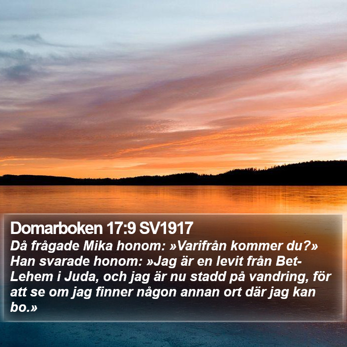 Domarboken 17:9 SV1917 Bible Study