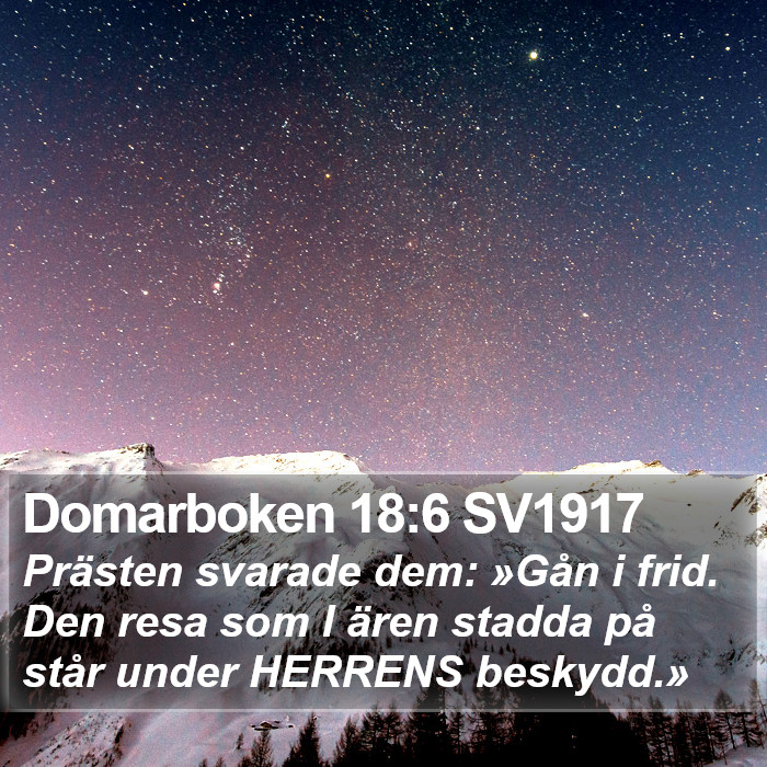 Domarboken 18:6 SV1917 Bible Study