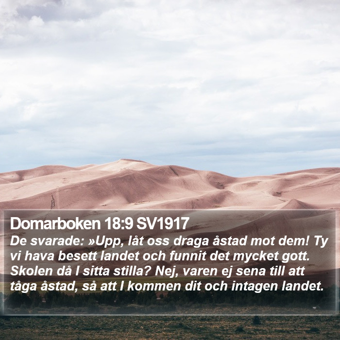 Domarboken 18:9 SV1917 Bible Study