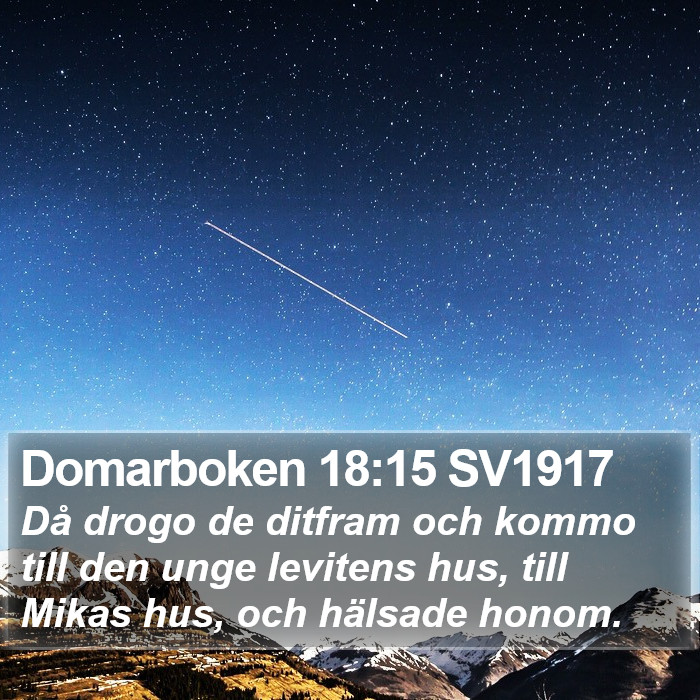 Domarboken 18:15 SV1917 Bible Study