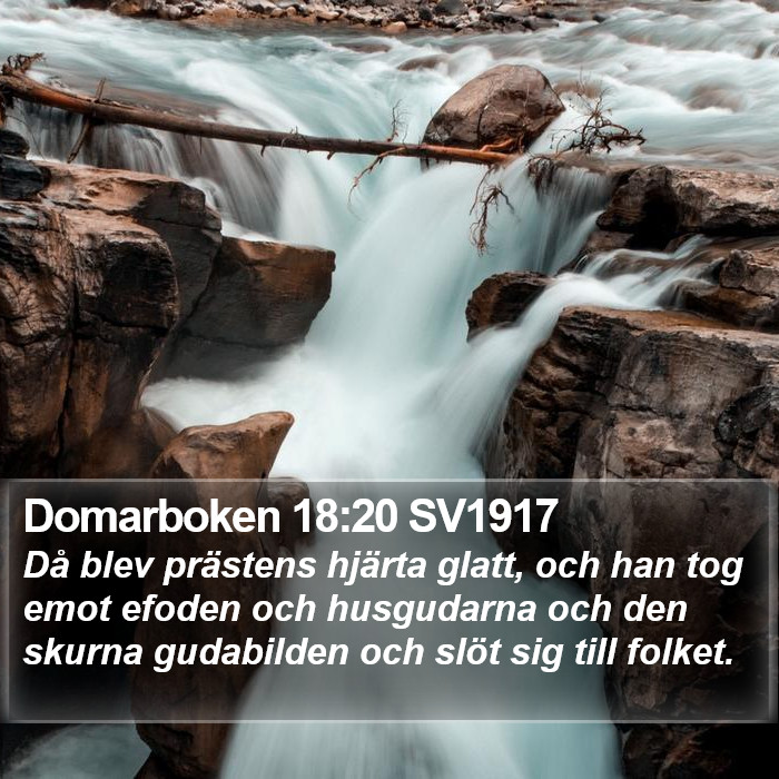 Domarboken 18:20 SV1917 Bible Study