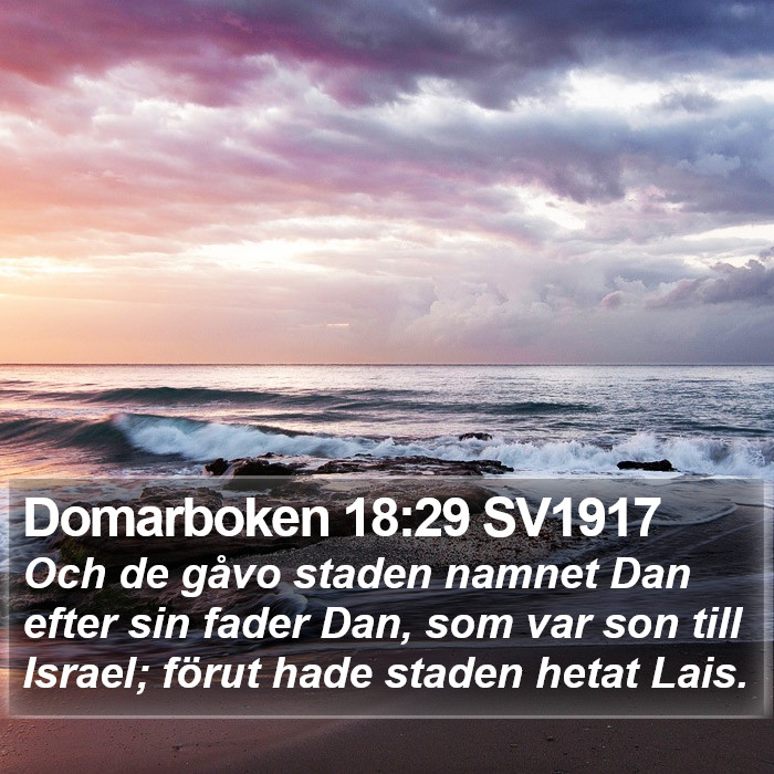 Domarboken 18:29 SV1917 Bible Study