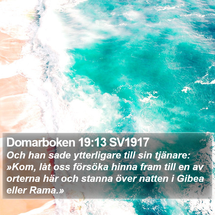 Domarboken 19:13 SV1917 Bible Study