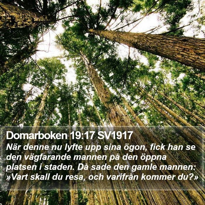 Domarboken 19:17 SV1917 Bible Study