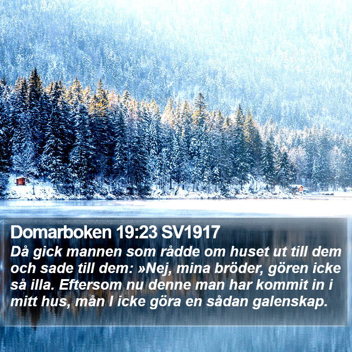 Domarboken 19:23 SV1917 Bible Study