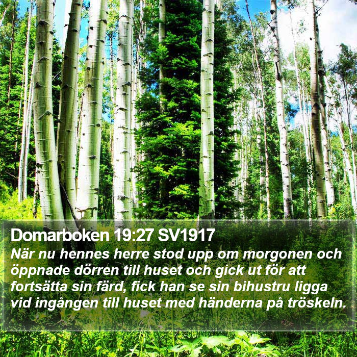 Domarboken 19:27 SV1917 Bible Study