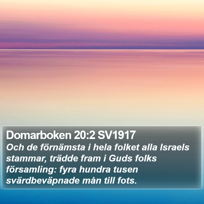 Domarboken 20:2 SV1917 Bible Study
