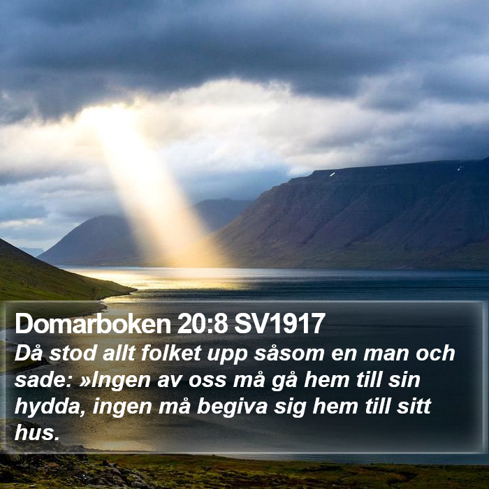 Domarboken 20:8 SV1917 Bible Study