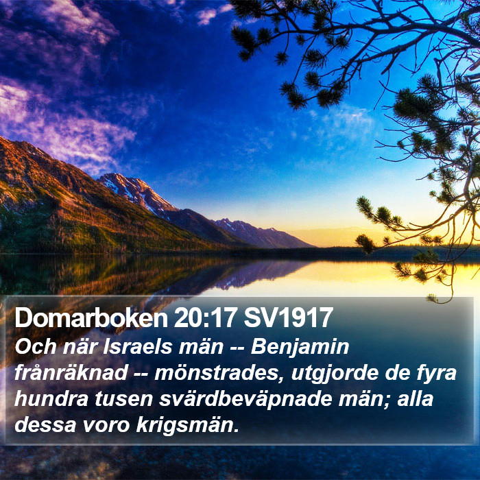 Domarboken 20:17 SV1917 Bible Study