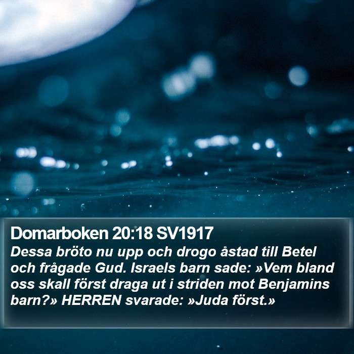 Domarboken 20:18 SV1917 Bible Study