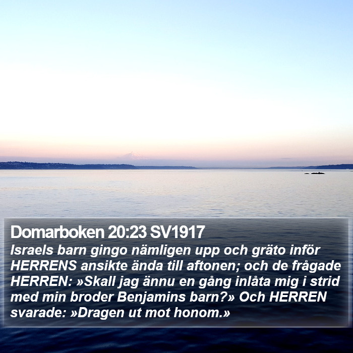 Domarboken 20:23 SV1917 Bible Study