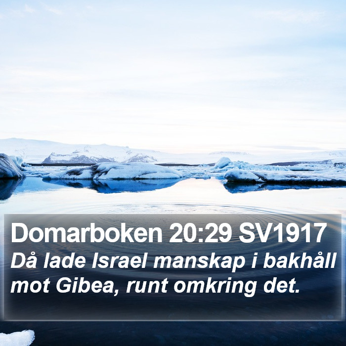 Domarboken 20:29 SV1917 Bible Study