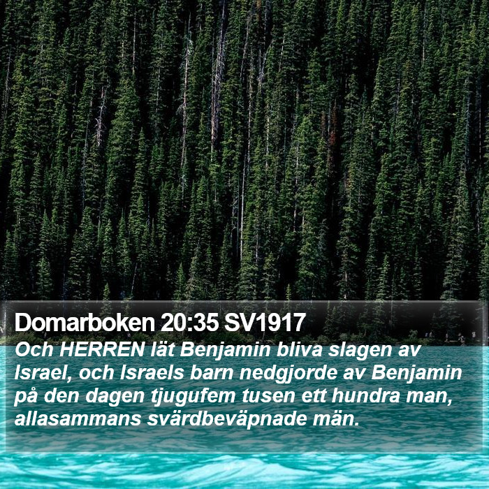 Domarboken 20:35 SV1917 Bible Study