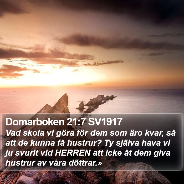 Domarboken 21:7 SV1917 Bible Study