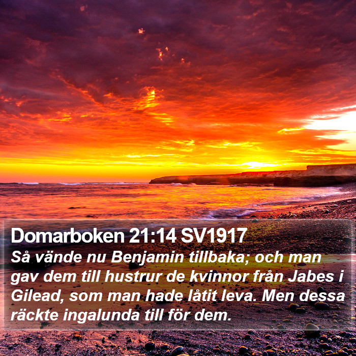 Domarboken 21:14 SV1917 Bible Study