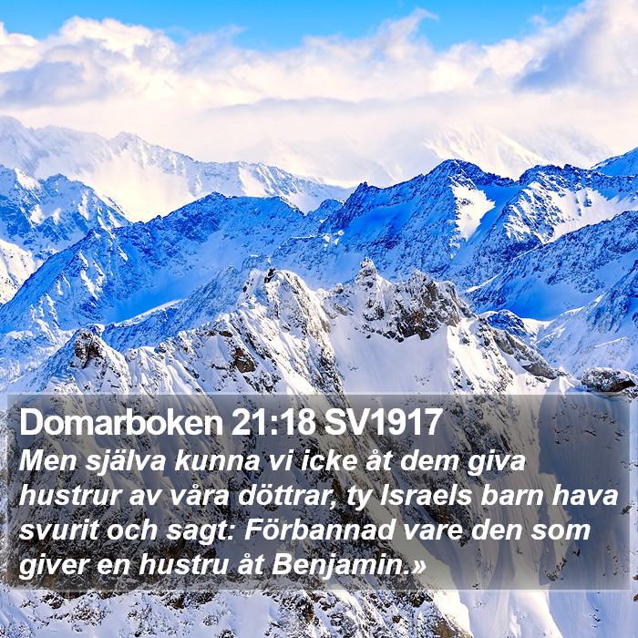 Domarboken 21:18 SV1917 Bible Study