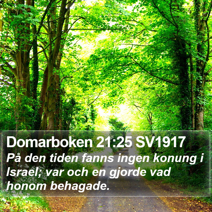 Domarboken 21:25 SV1917 Bible Study