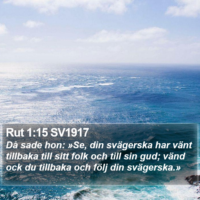 Rut 1:15 SV1917 Bible Study