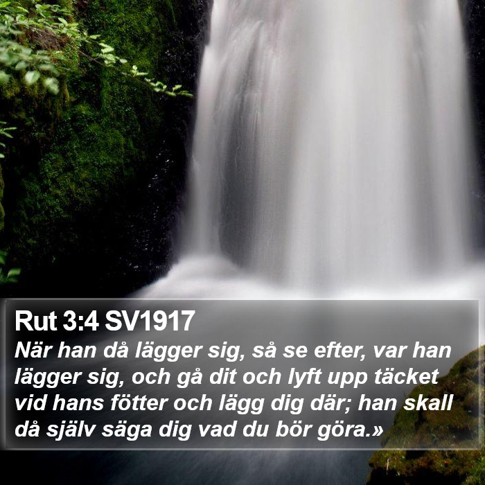 Rut 3:4 SV1917 Bible Study