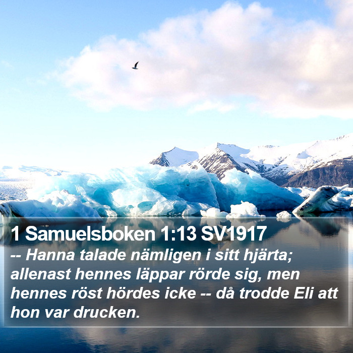 1 Samuelsboken 1:13 SV1917 Bible Study