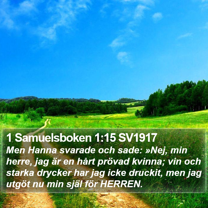 1 Samuelsboken 1:15 SV1917 Bible Study