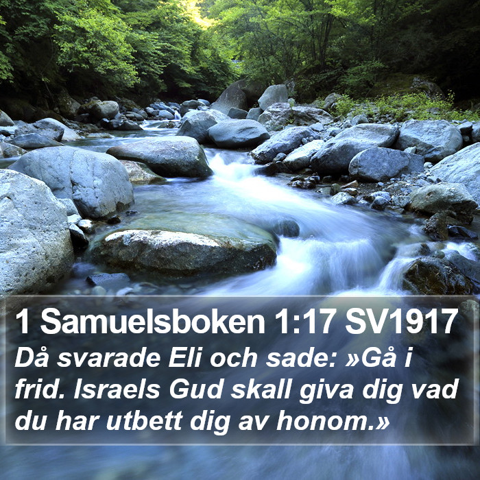 1 Samuelsboken 1:17 SV1917 Bible Study