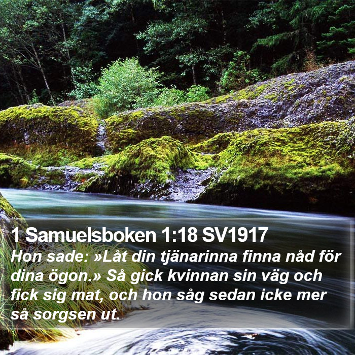 1 Samuelsboken 1:18 SV1917 Bible Study