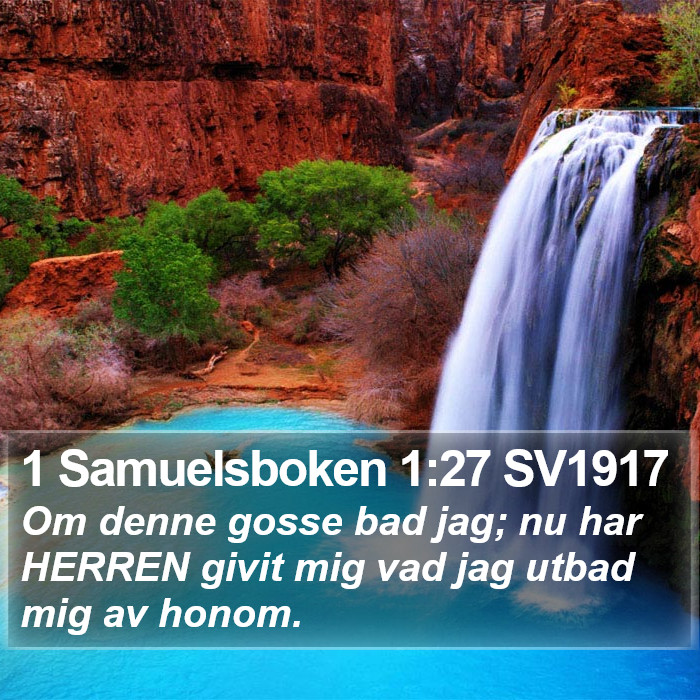 1 Samuelsboken 1:27 SV1917 Bible Study