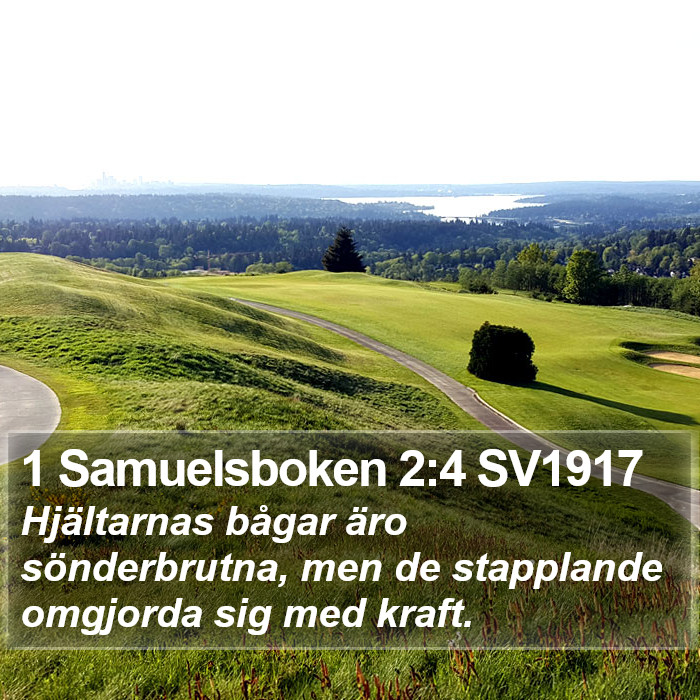 1 Samuelsboken 2:4 SV1917 Bible Study