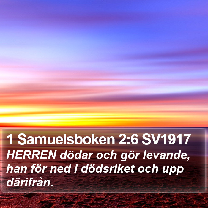 1 Samuelsboken 2:6 SV1917 Bible Study