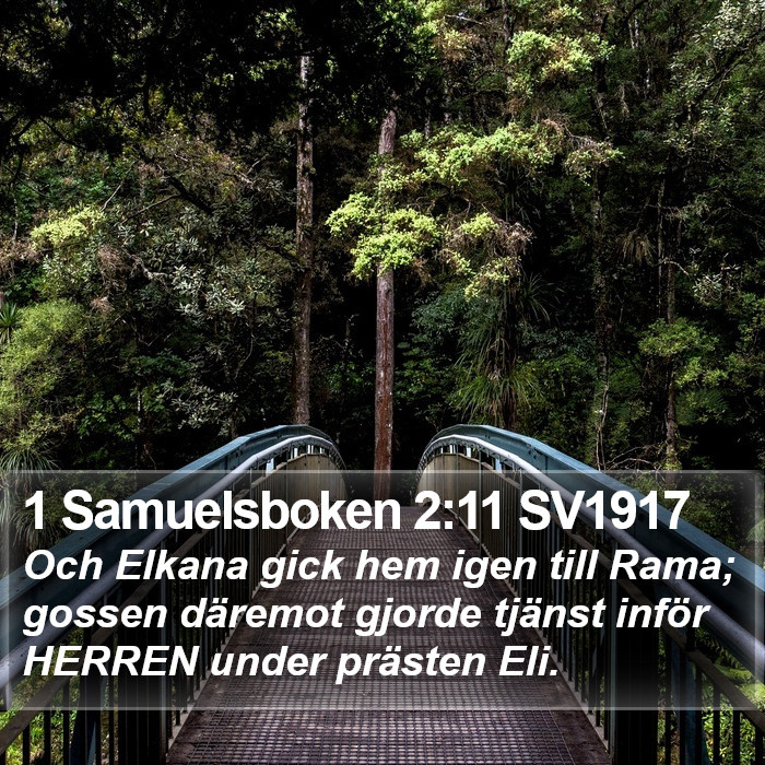 1 Samuelsboken 2:11 SV1917 Bible Study