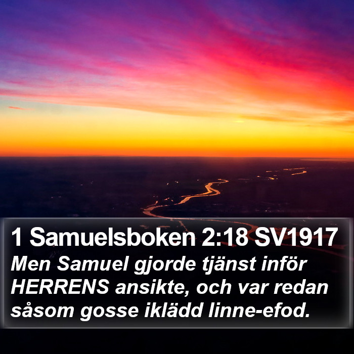 1 Samuelsboken 2:18 SV1917 Bible Study