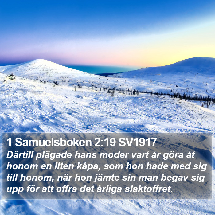 1 Samuelsboken 2:19 SV1917 Bible Study
