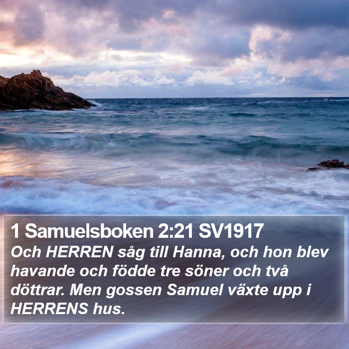 1 Samuelsboken 2:21 SV1917 Bible Study