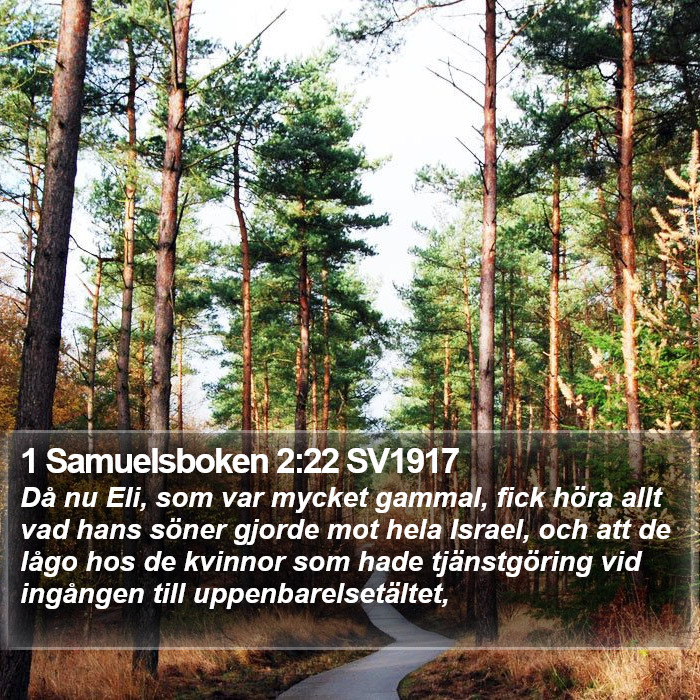 1 Samuelsboken 2:22 SV1917 Bible Study