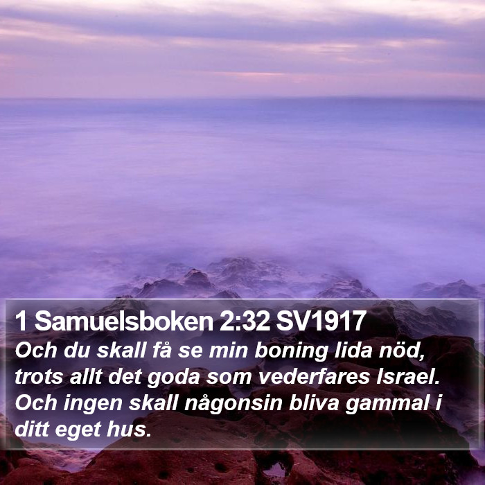 1 Samuelsboken 2:32 SV1917 Bible Study