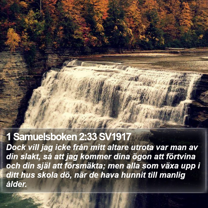 1 Samuelsboken 2:33 SV1917 Bible Study