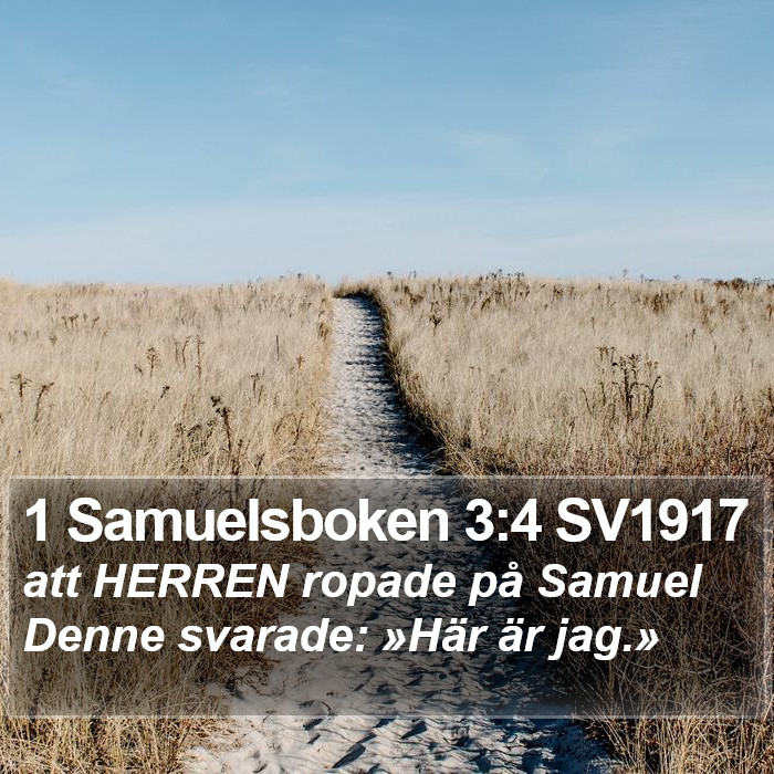 1 Samuelsboken 3:4 SV1917 Bible Study