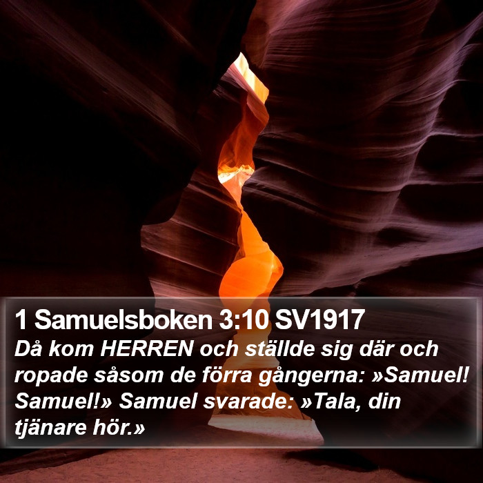 1 Samuelsboken 3:10 SV1917 Bible Study