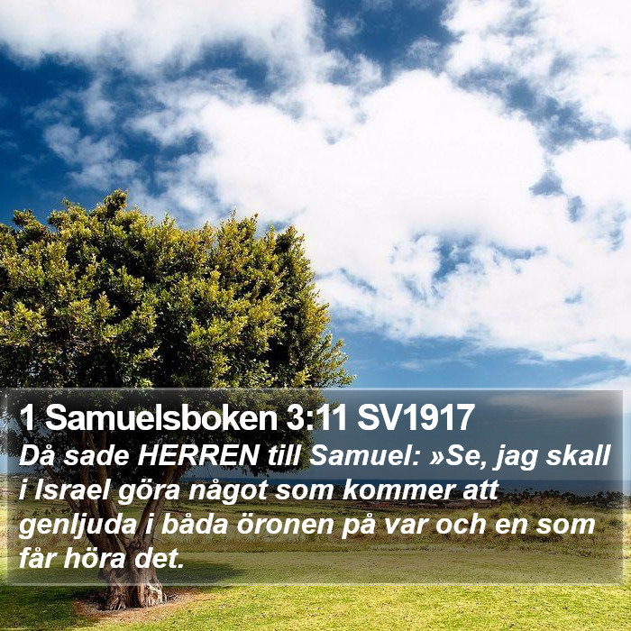 1 Samuelsboken 3:11 SV1917 Bible Study