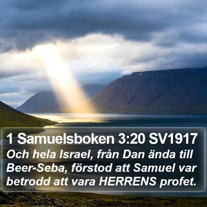 1 Samuelsboken 3:20 SV1917 Bible Study