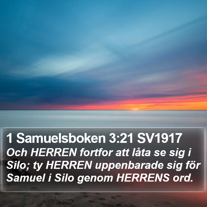 1 Samuelsboken 3:21 SV1917 Bible Study