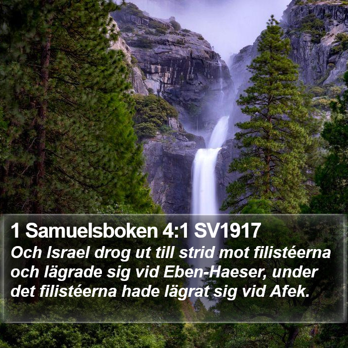 1 Samuelsboken 4:1 SV1917 Bible Study