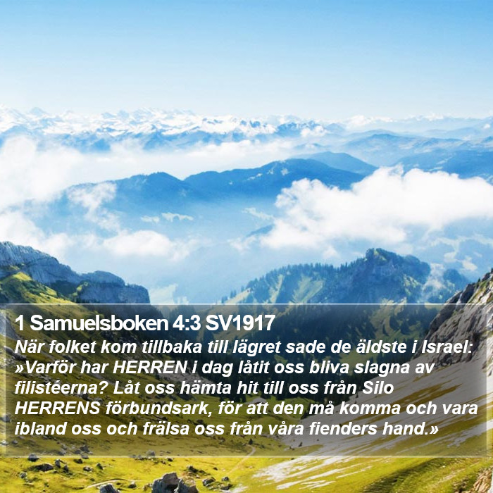 1 Samuelsboken 4:3 SV1917 Bible Study